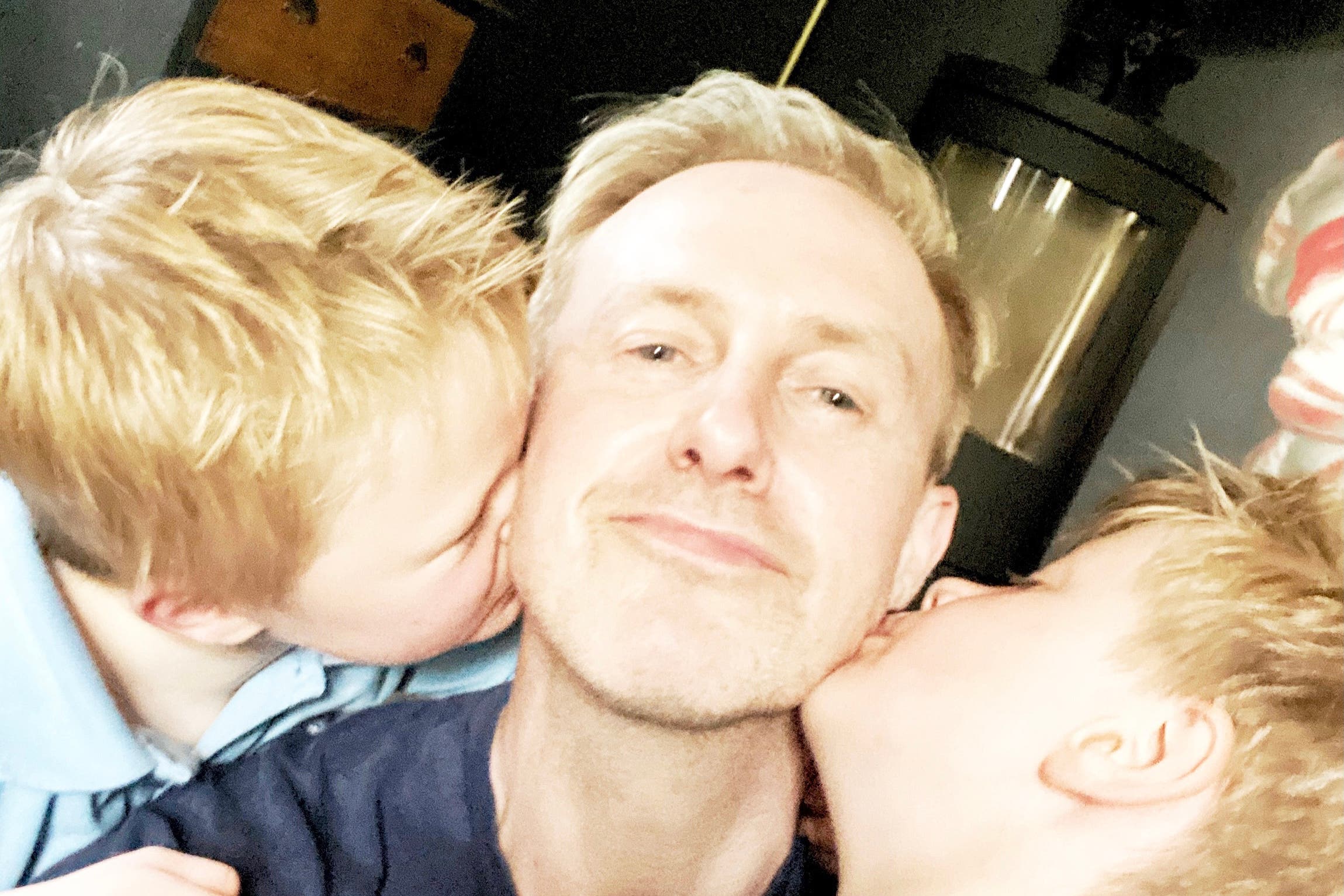 Ian ‘H’ Watkins and his twin boys (Ian Watkins/PA)