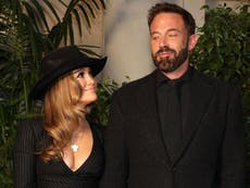 Jennifer Lopez and Ben Affleck make first red carpet appearance as married couple at Ralph Lauren fashion show