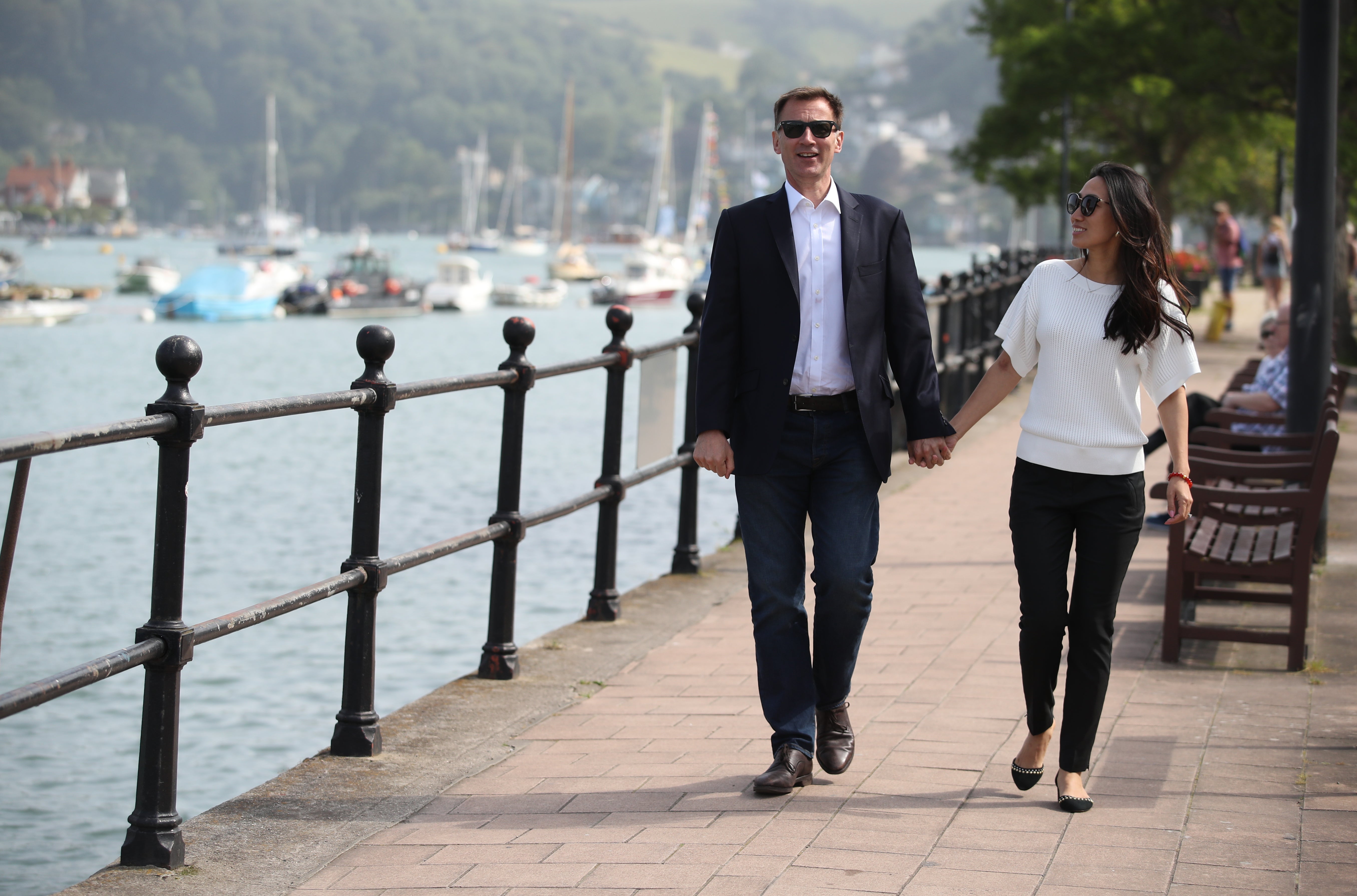 Jeremy Hunt with his wife Lucia