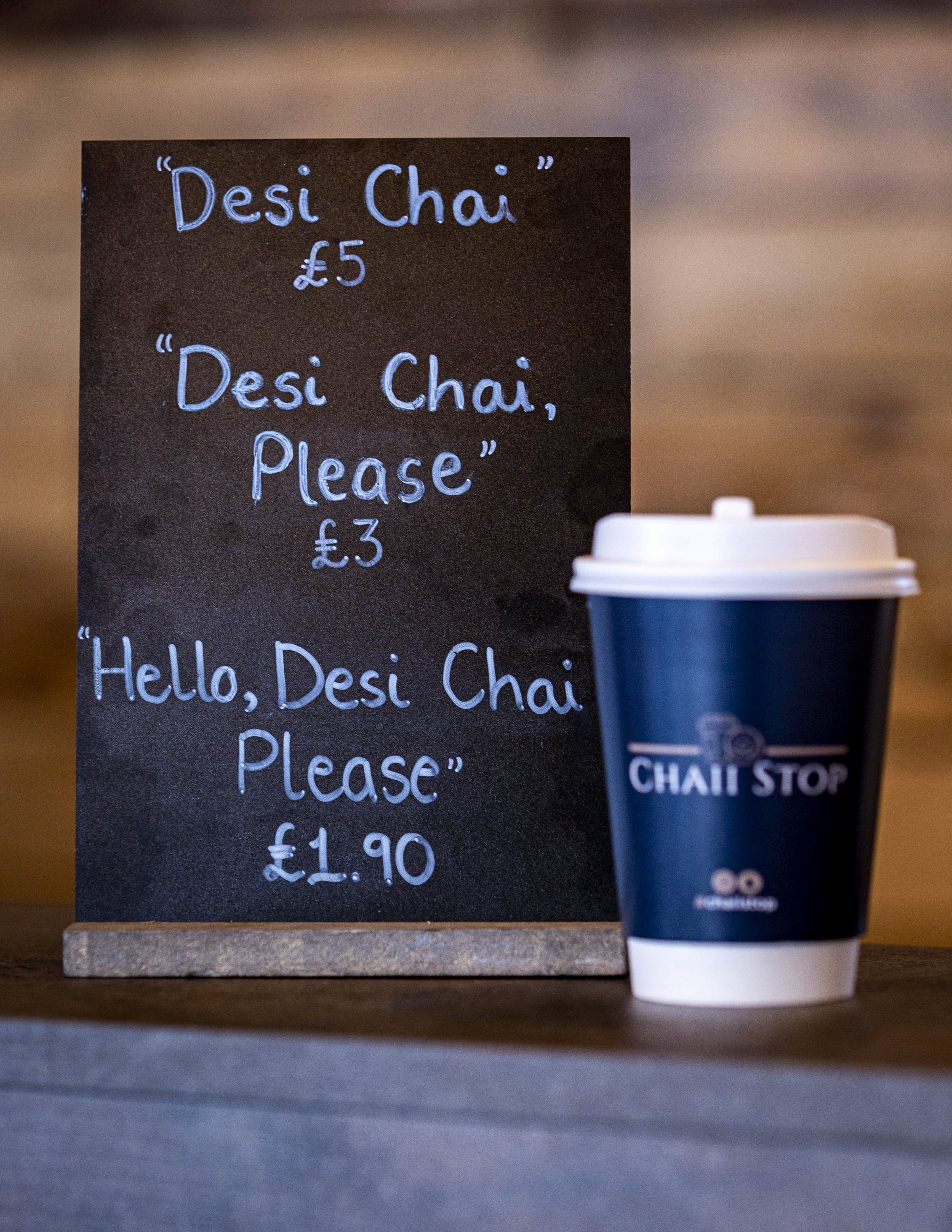 The chai menu