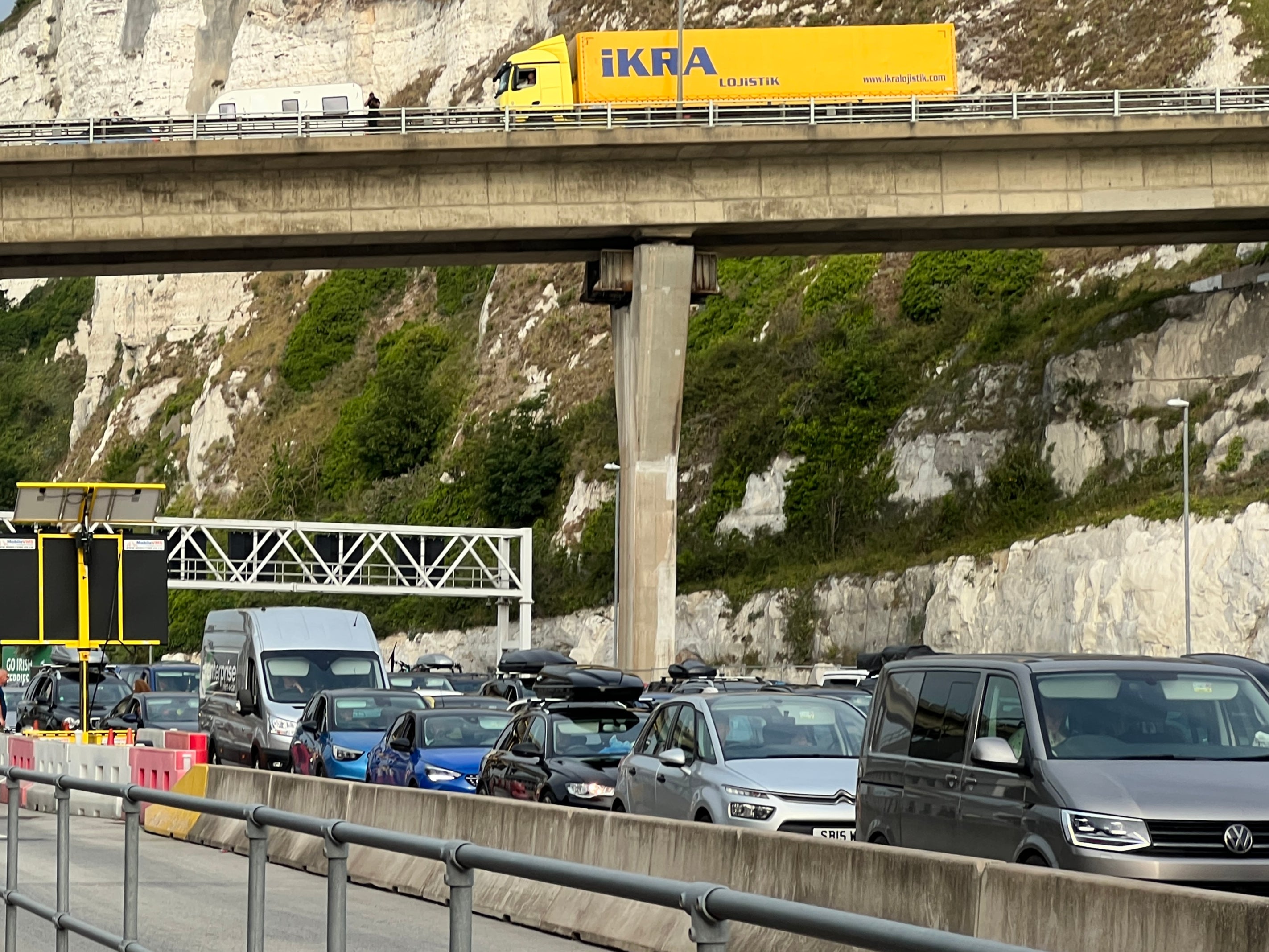 Gridlock: summer queues for EU passport checks at the Port of Dover