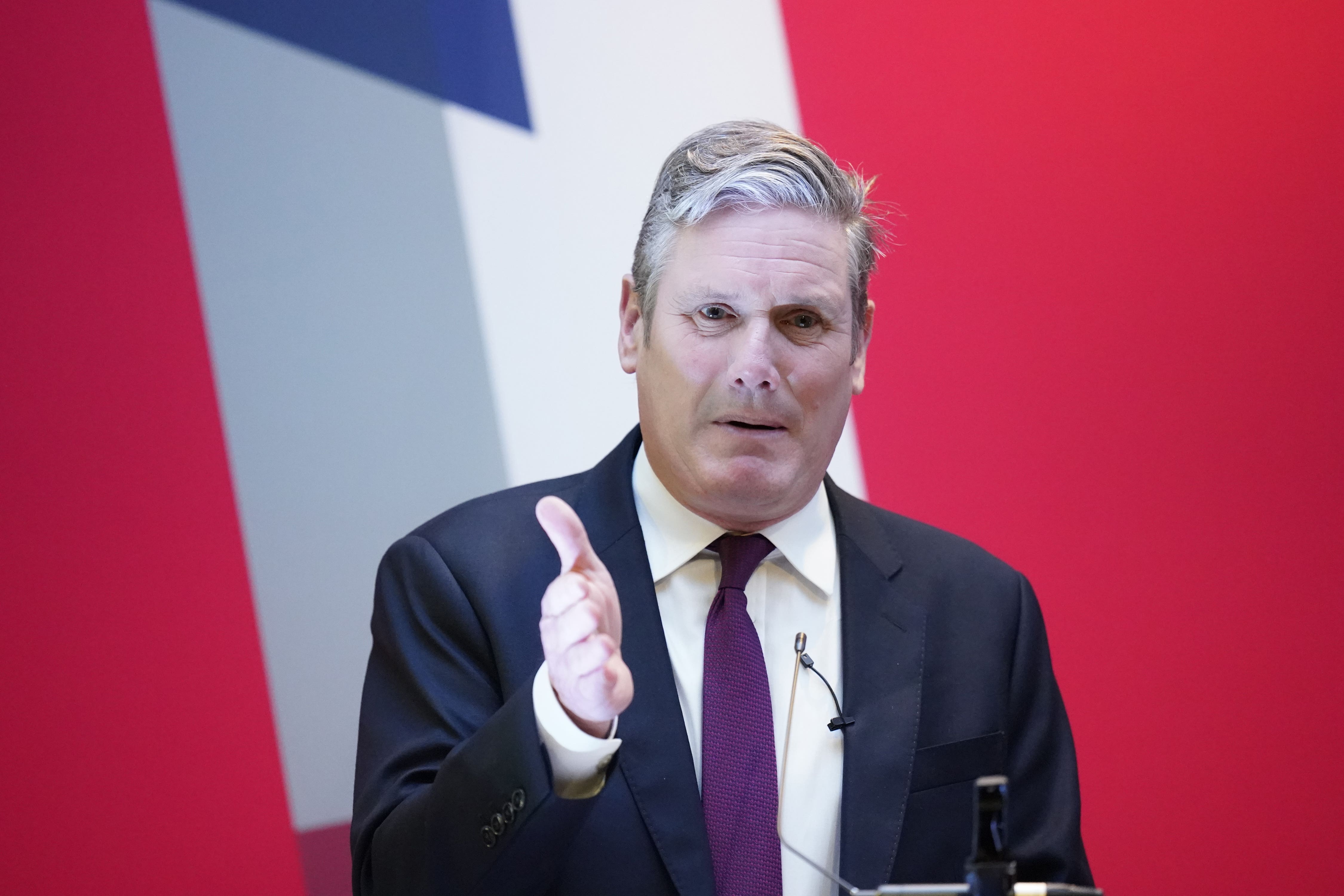 Sir Keir Starmer speaking at the Labour Regional Conference in Barnsley (Danny Lawson/PA)