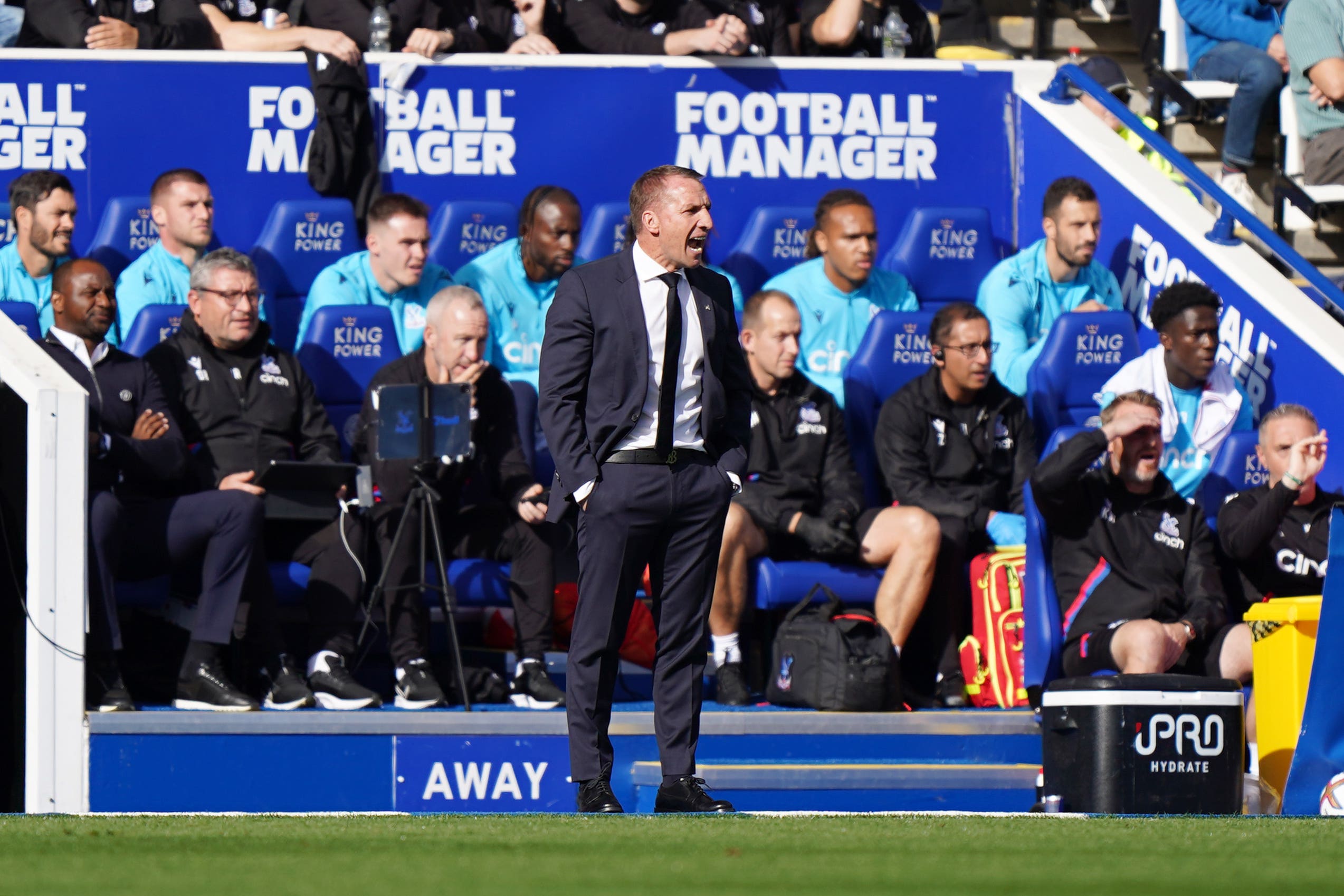 Brendan Rodgers is remaining upbeat (Tim Goode/PA)