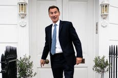 Speculation builds over Hunt’s plans amid reports of delay to 1p income tax cut