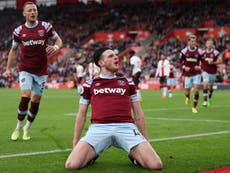 West Ham’s Declan Rice hailed as ‘best all-around English midfielder’