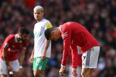 Manchester United struggle to goalless draw with Newcastle as Cristiano Ronaldo sees two goals chalked off