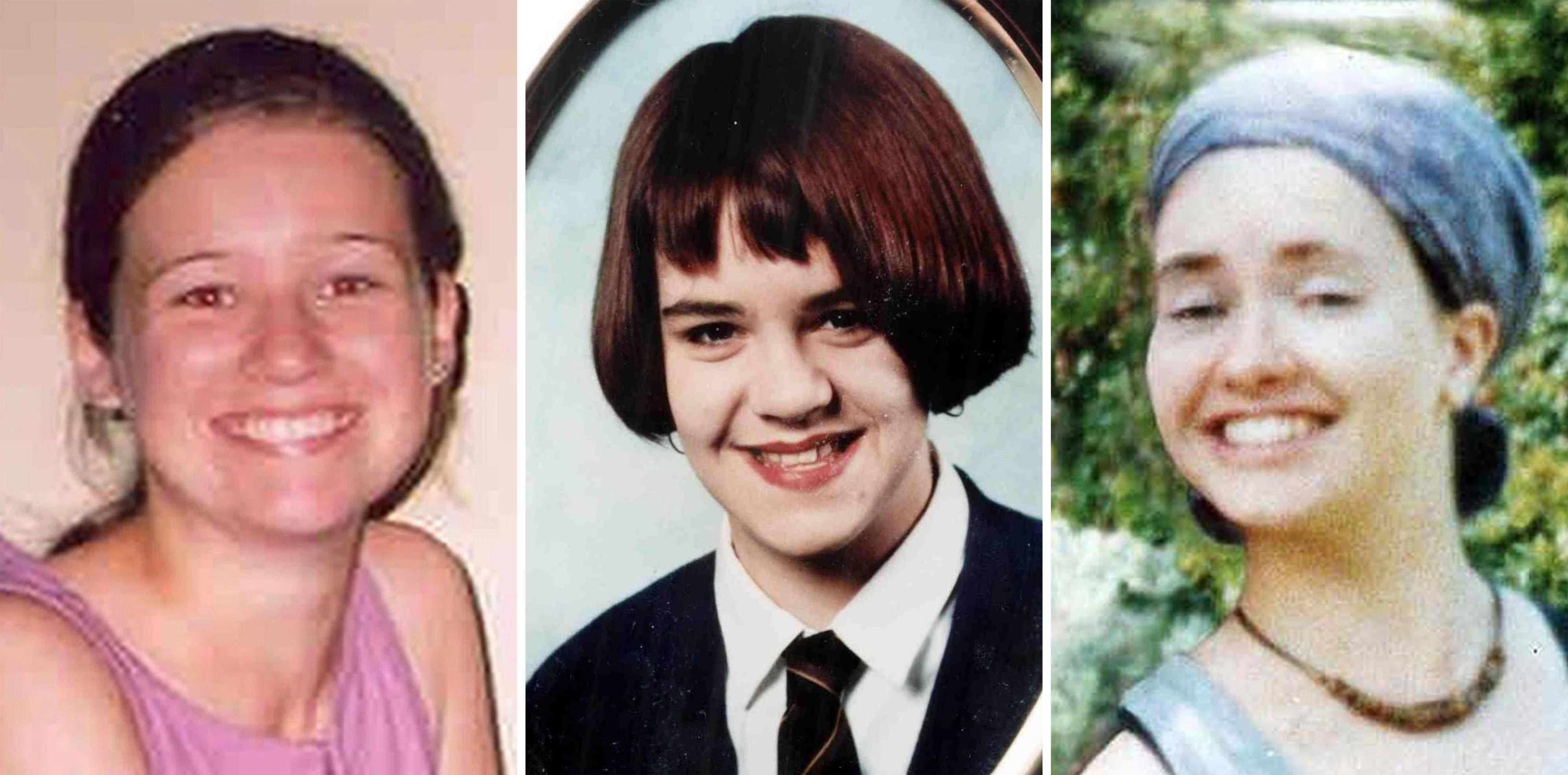 The victims of serial killer Peter Tobin (left - right) Angelika Kluk, Vicky Hamilton and Dinah McNicol