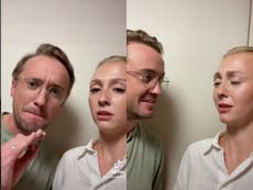 Tom Felton appears alongside ‘uncanny’ lookalike Em Wallbank in long-awaited TikTok