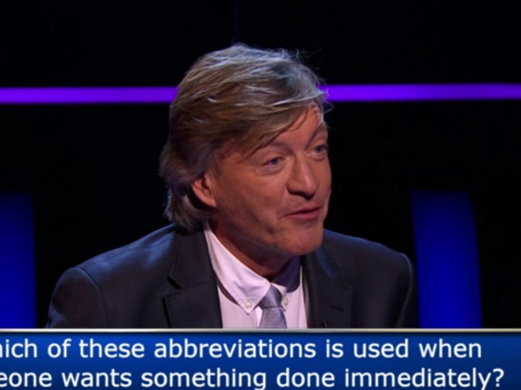 Richard Madeley on ‘Who Wants to Be a Millionaire?'