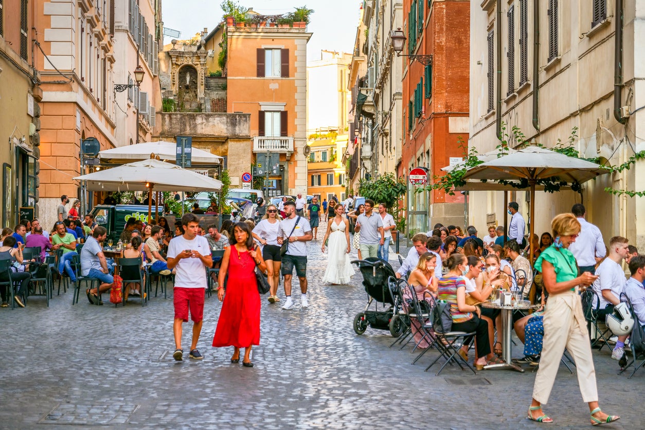 Piazza della Madonna Dei Monti is great for an aperitivo drink