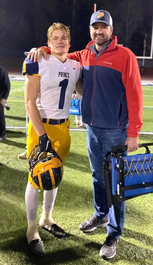 Elijah DeWitt and his father, Craig DeWitt