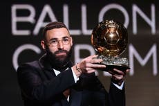 Karim Benzema wins men’s Ballon d’Or as Alexia Putellas retains women’s award