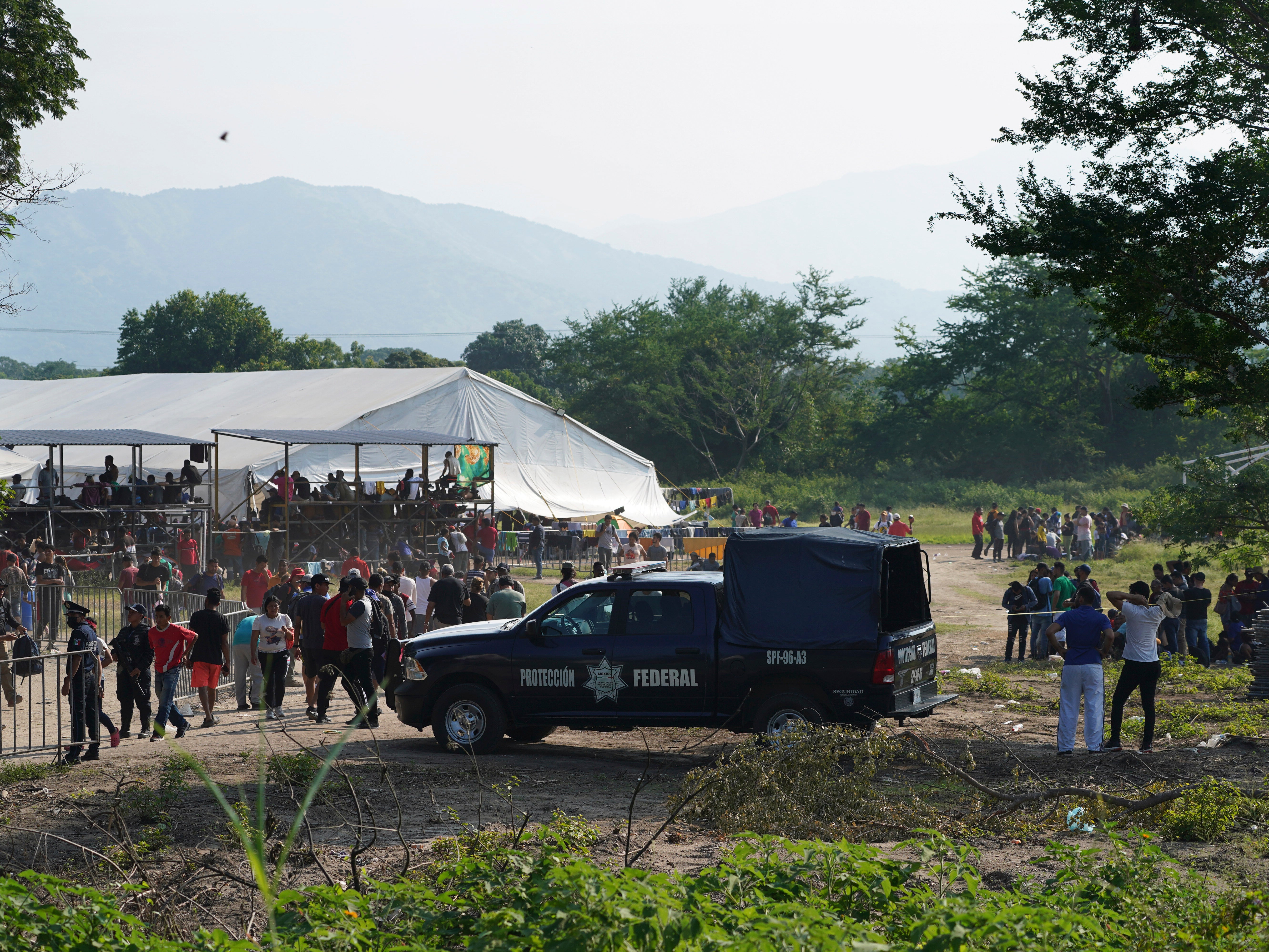 Mexico Venezuela Migrant Camp