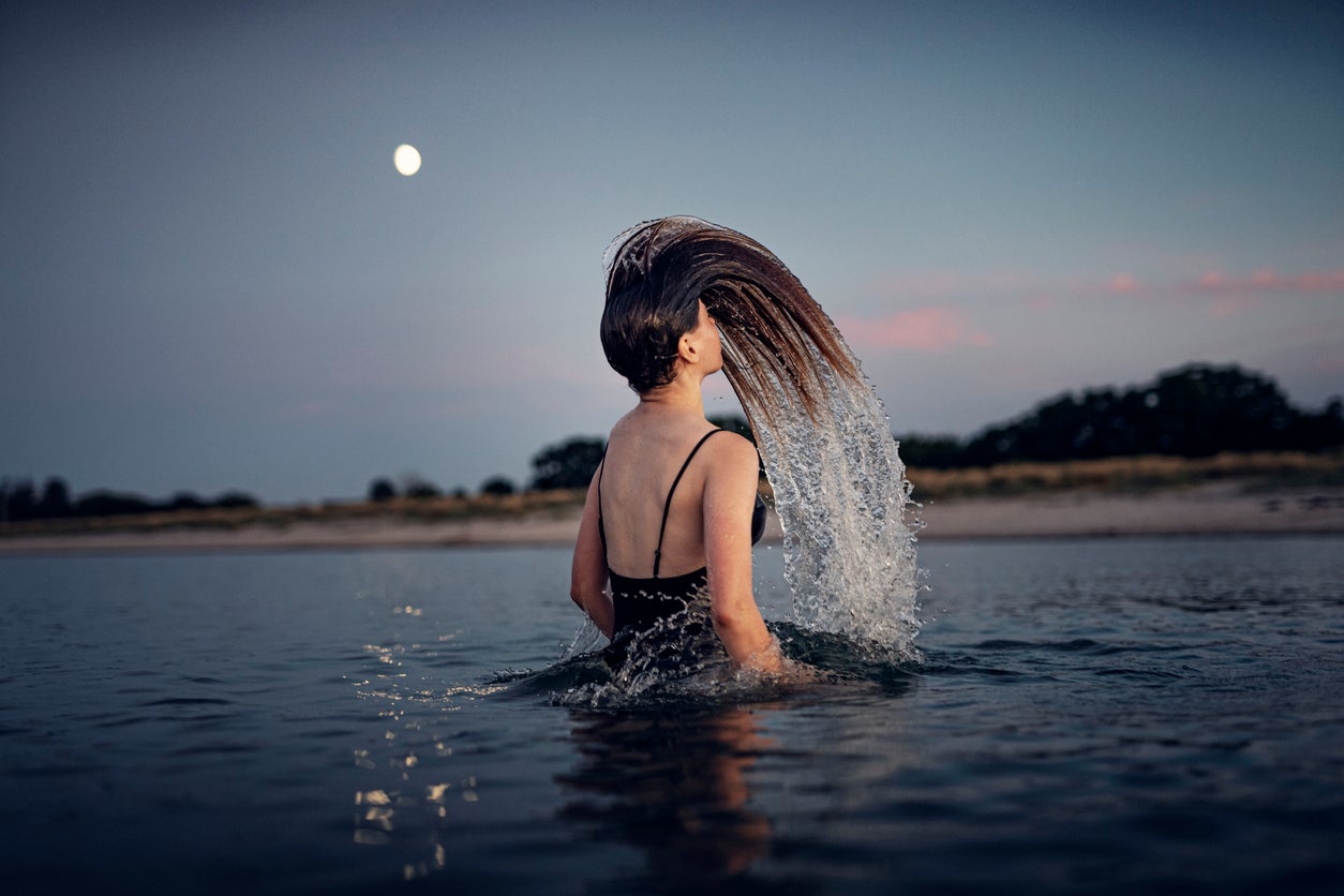 It’s important to pick a body of water you know well for night swimming