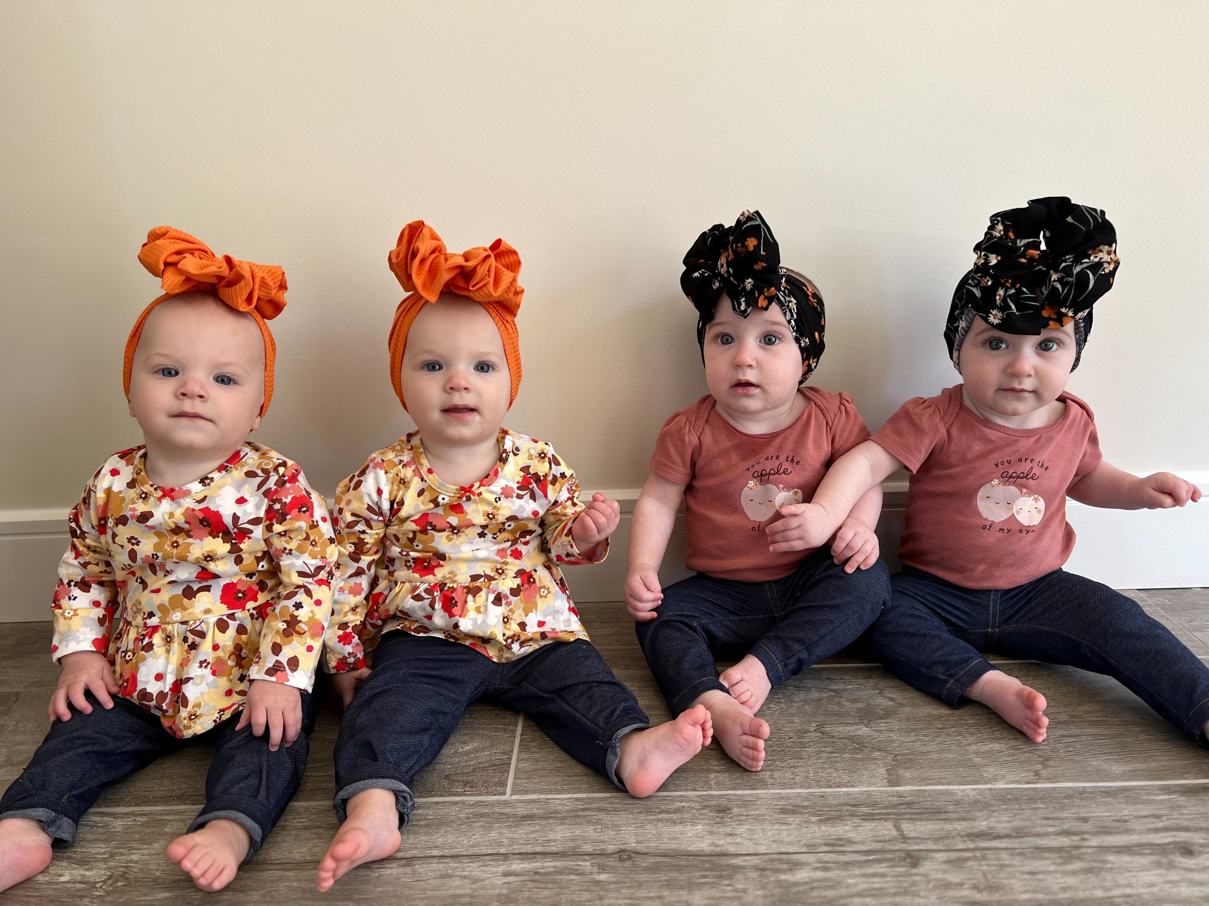 Two sets of twins Lilah Josie and Lennon and Parker