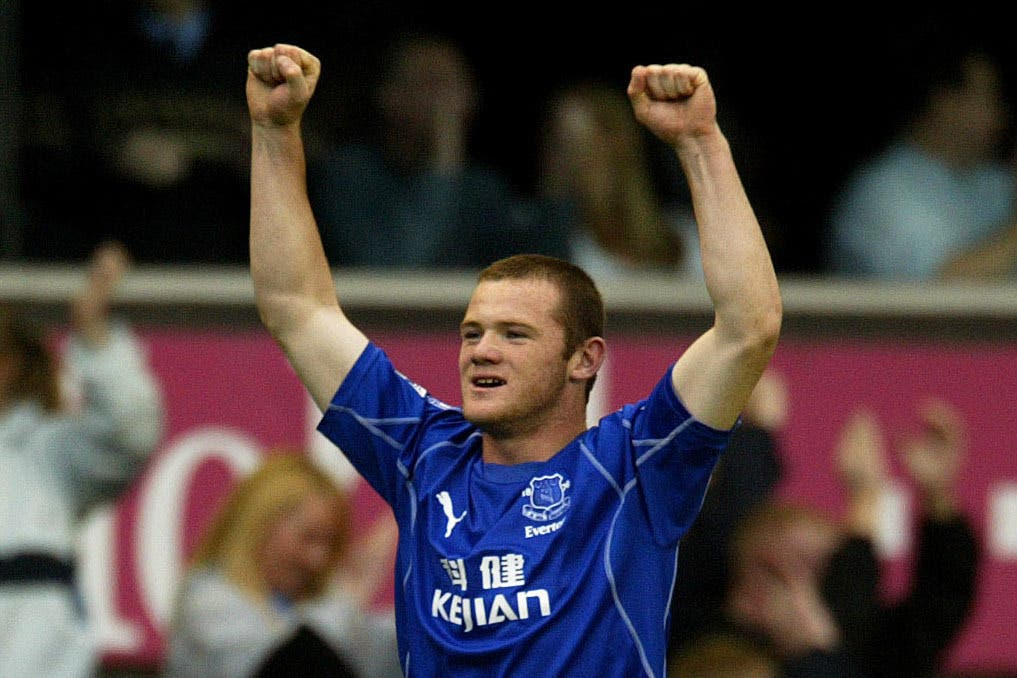 Wayne Rooney celebrates his famous winner against Arsenal (PA Archive)