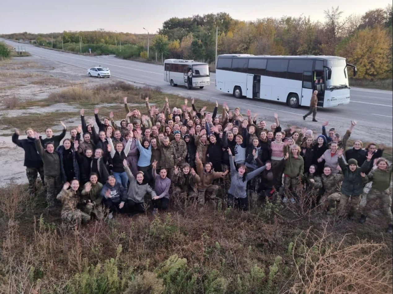 The 108 Ukrainian prisoners of war arrived in Zaporizhzhia