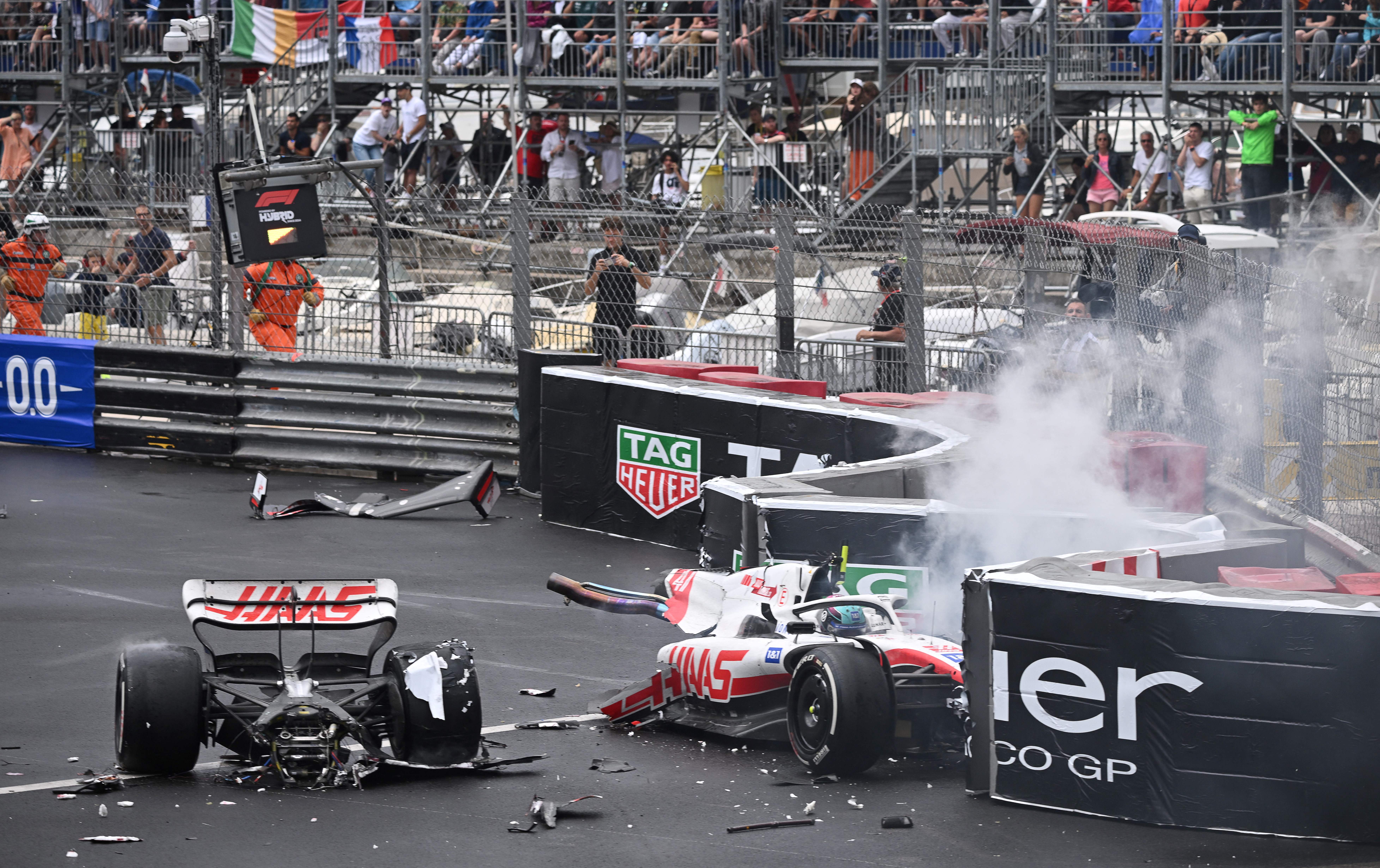 Schumacher has been involved in big shunts this year, with Monaco one such example