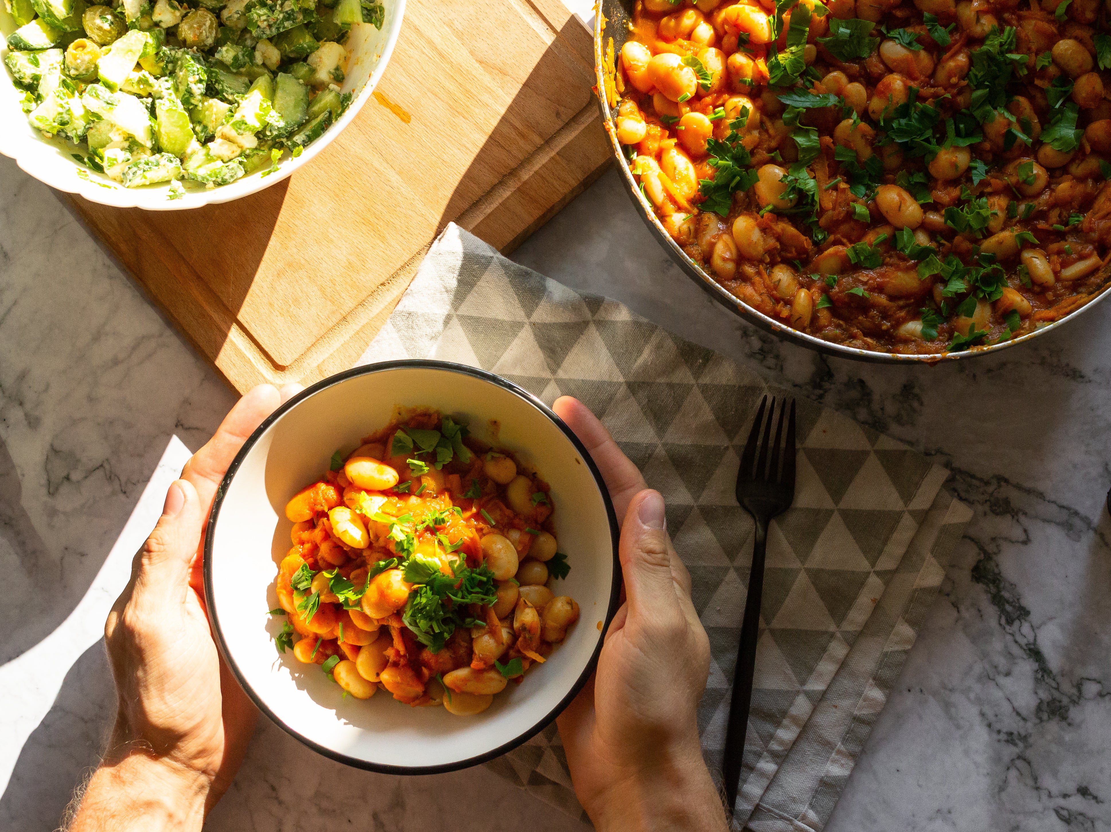 This hearty kale, squash and bean soup is a substantial main course