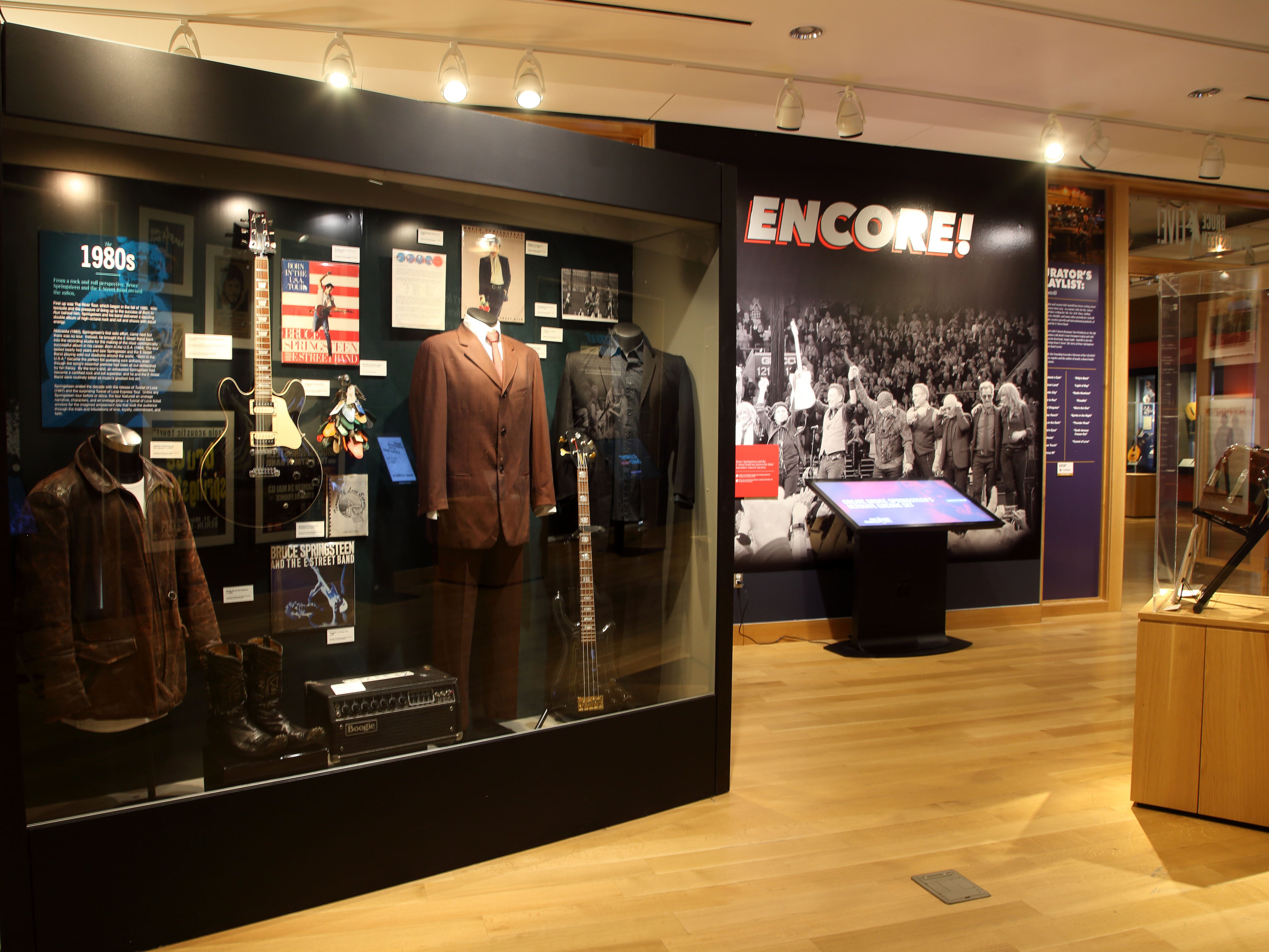 Clothing and ephemera on display at ‘Bruce Springsteen Live!'