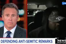 Kanye West shut down by Chris Cuomo as he launches into new antisemitic conspiracy during interview