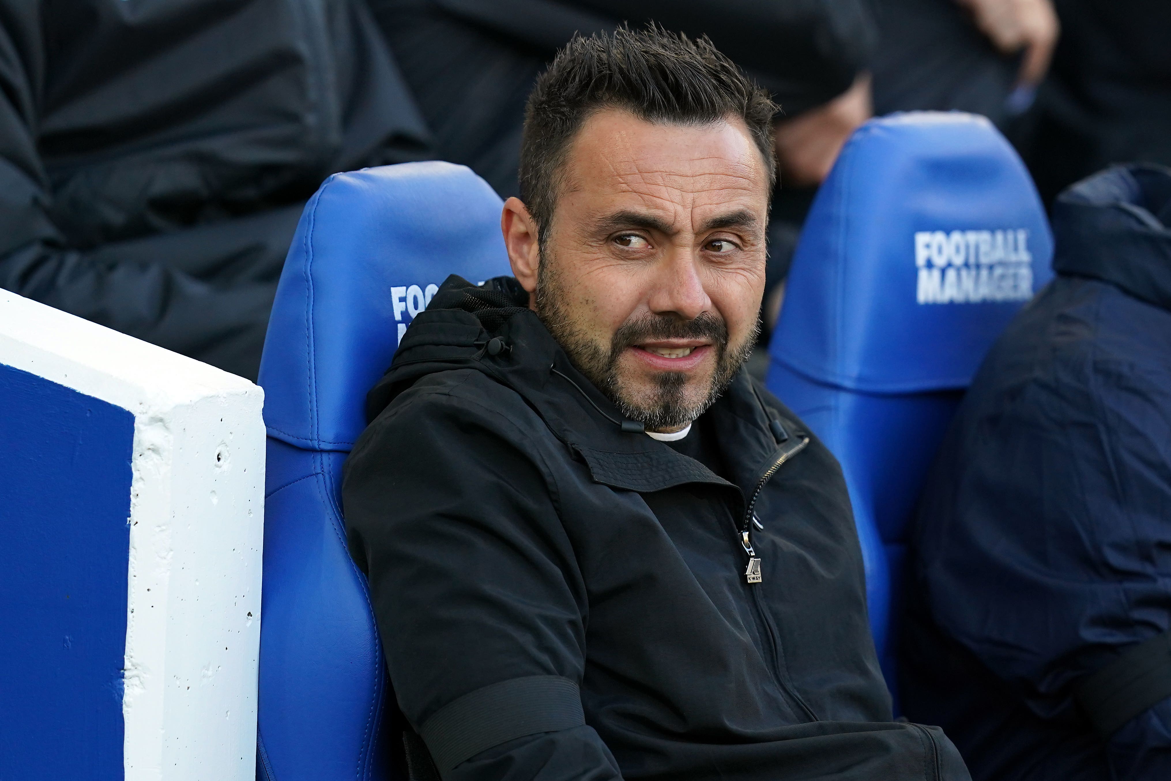 Roberto De Zerbi says he has nothing to fear at Brighton (Gareth Fuller/PA)