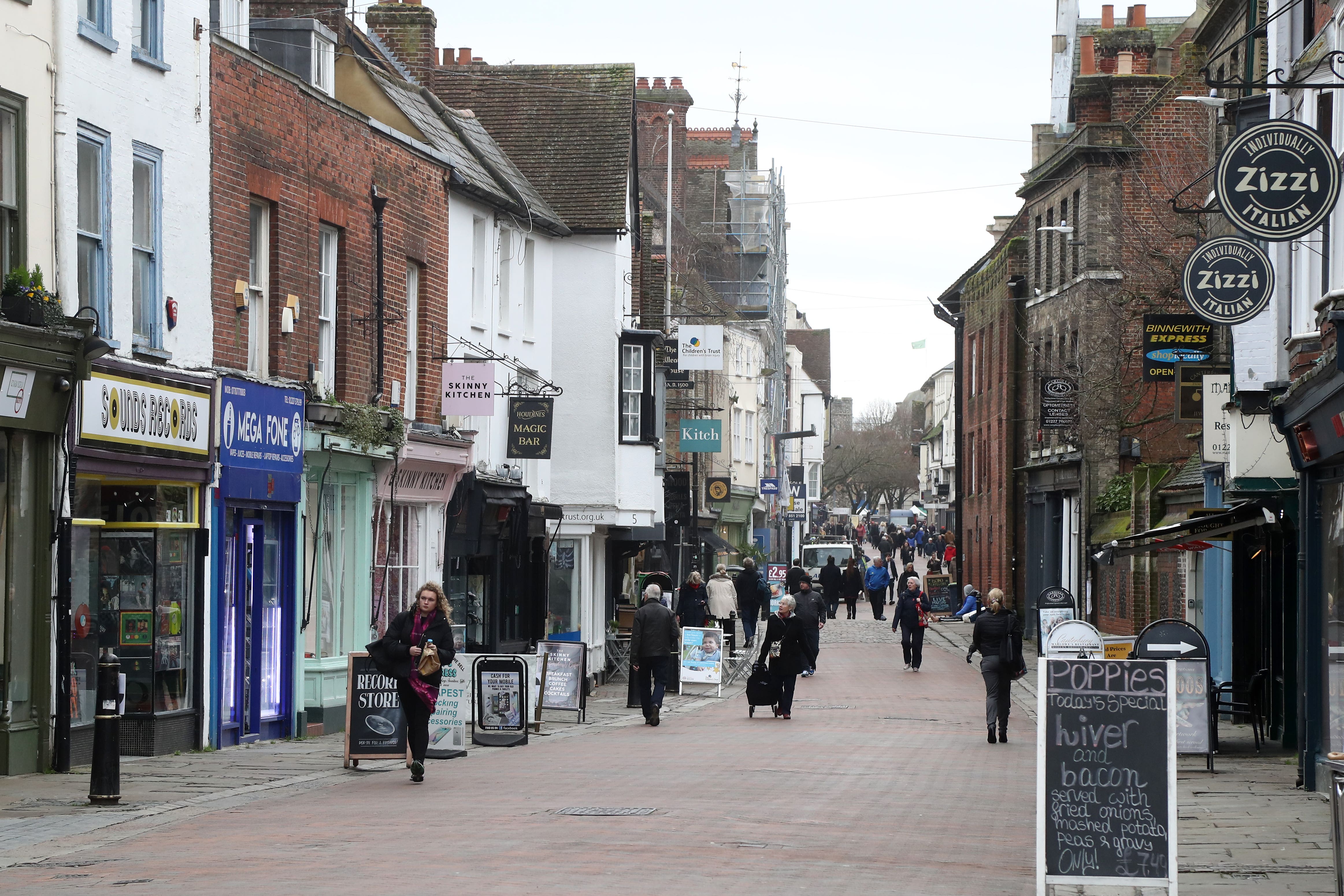 High Streets will see taxes hiked in April due to inflation (Gareth Fuller/PA)