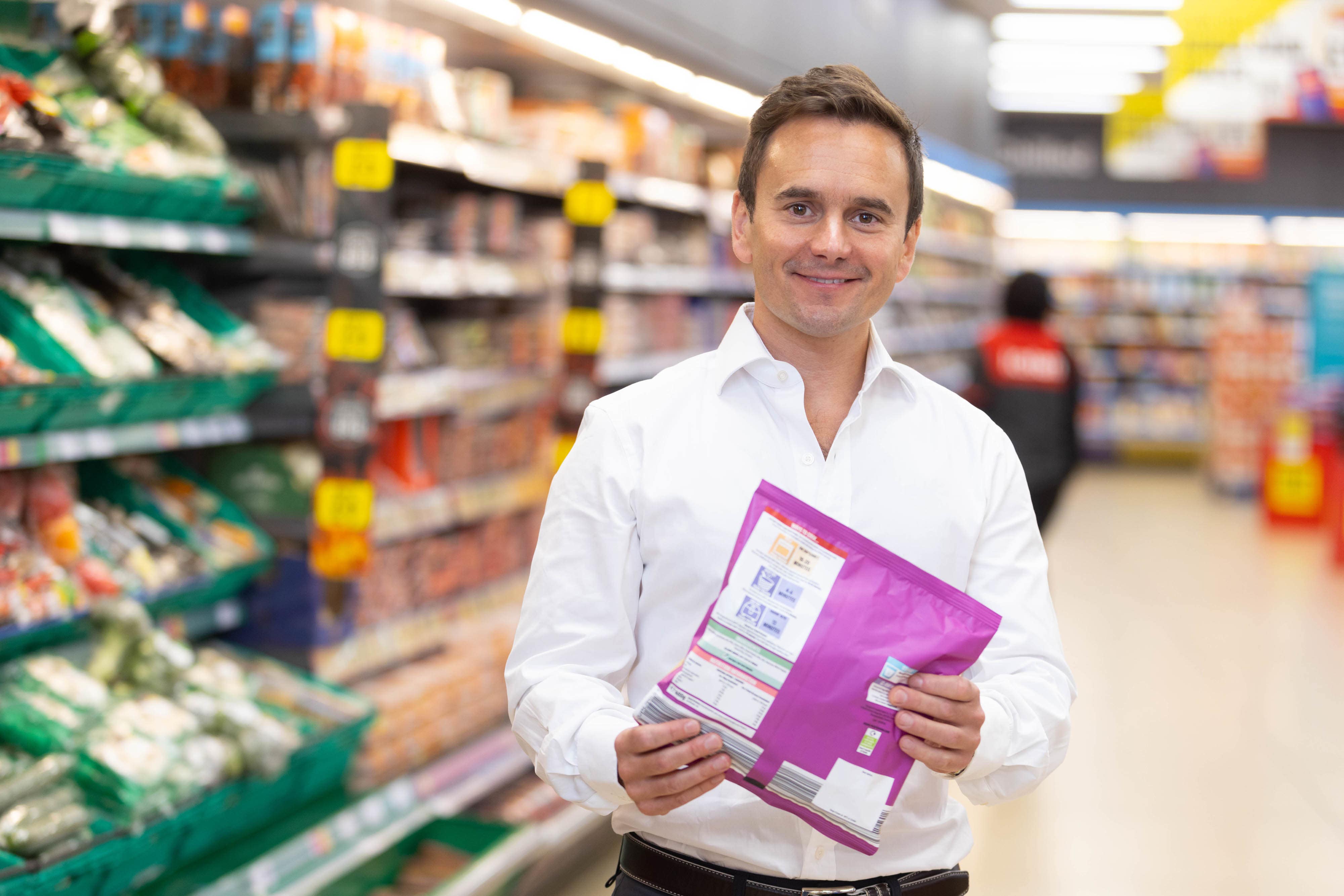 Managing Director of Iceland, Richard Walker at a branch of the supermarket in Islington (David Parry/PA)