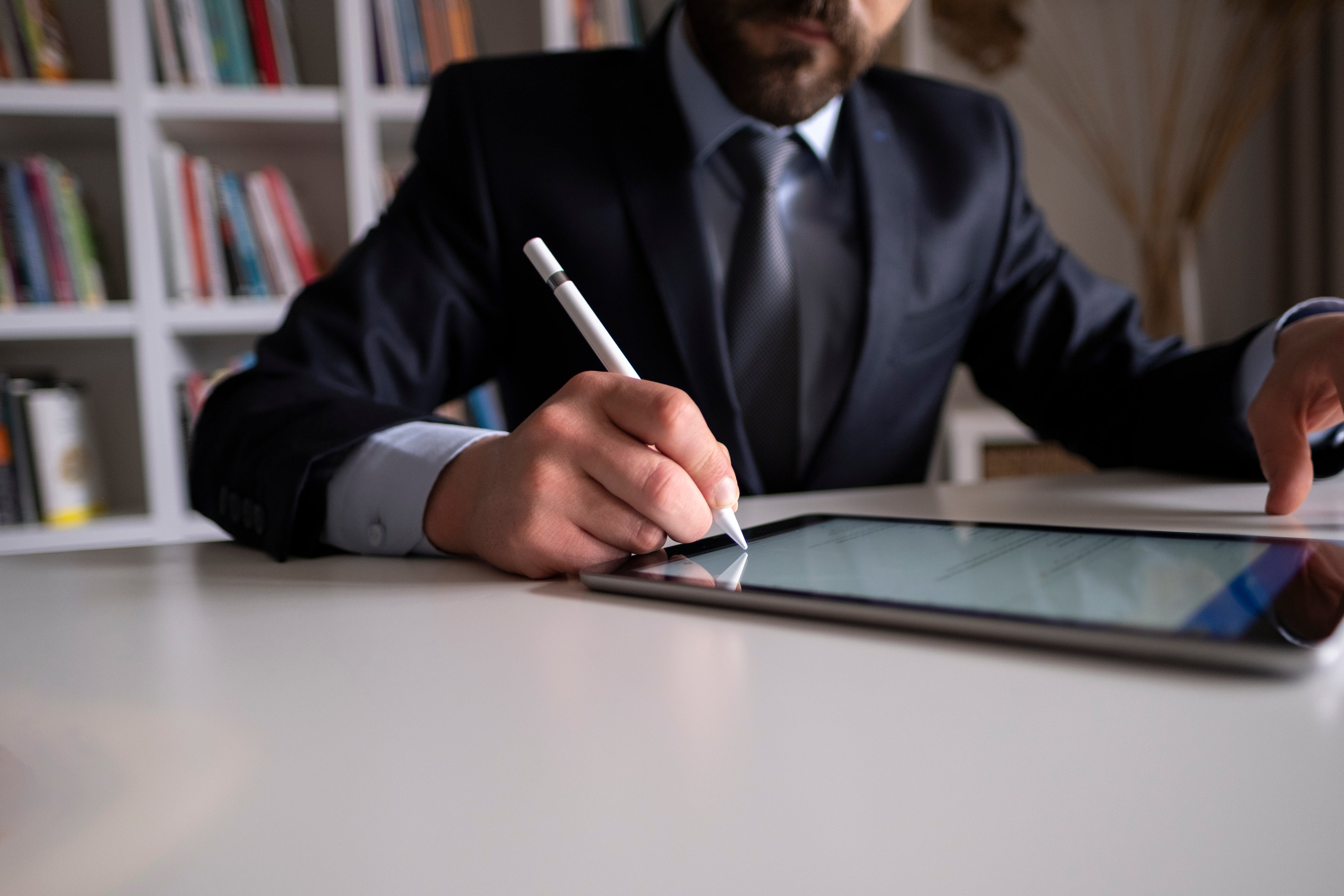 Signing Digital Document On Digital Tablet