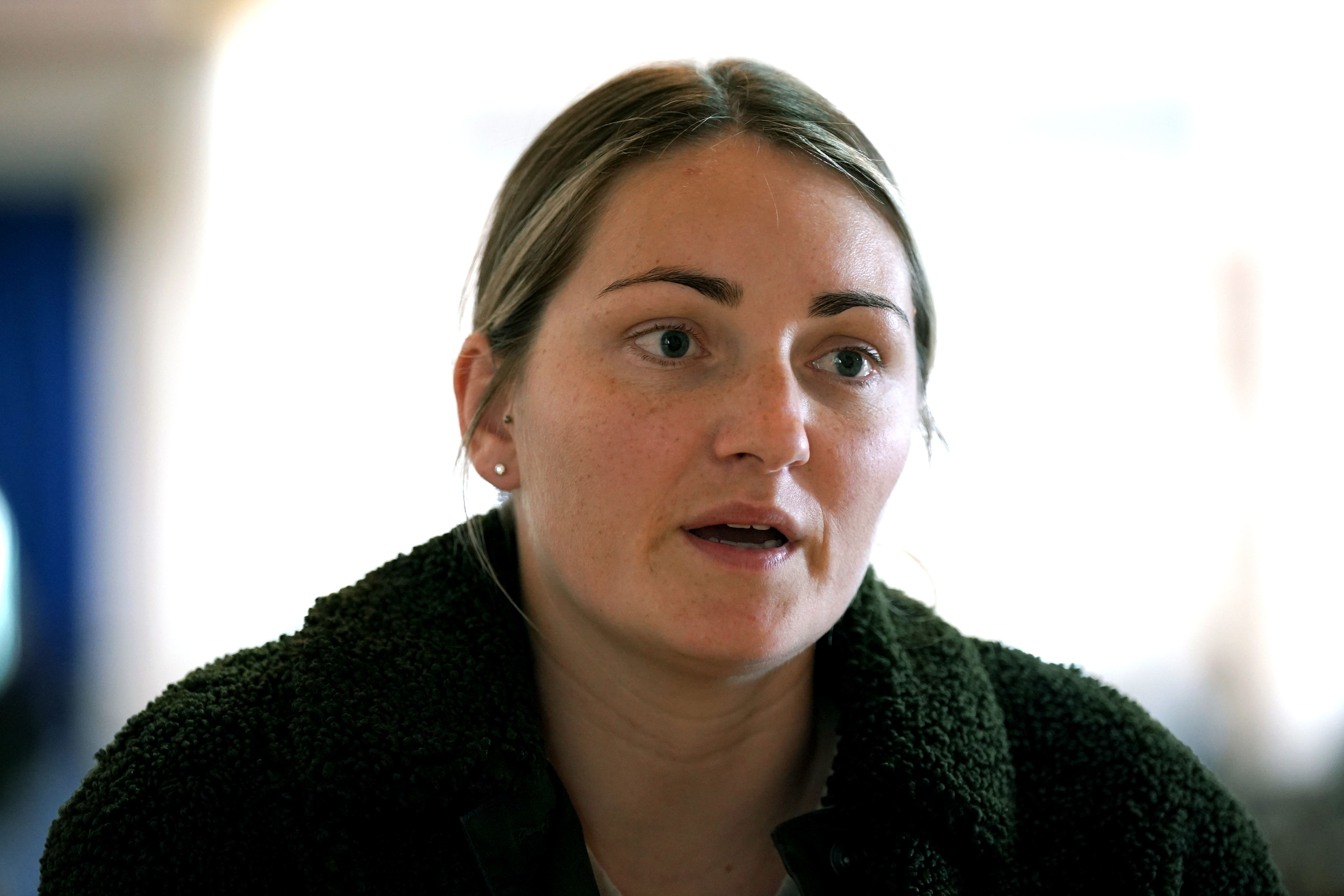 Danielle Clark, 31, talking to PA’s Katie Boyden following the publishing of Dr Bill Kirkup’s report into failings in maternity care and treatment of mothers and babies at East Kent Hospitals University NHS Foundation Trust (Yui Mok/PA)