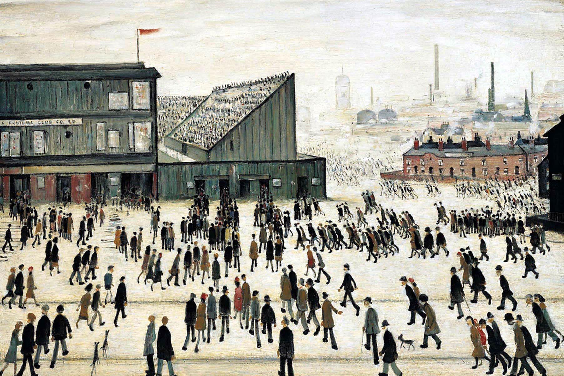 LS Lowry’s painting Going To The Match will remain free for the public to view after being bought by The Lowry arts centre in Salford (PA)