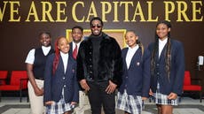 Diddy surprises students with visit to Bronx school he donated $1m to