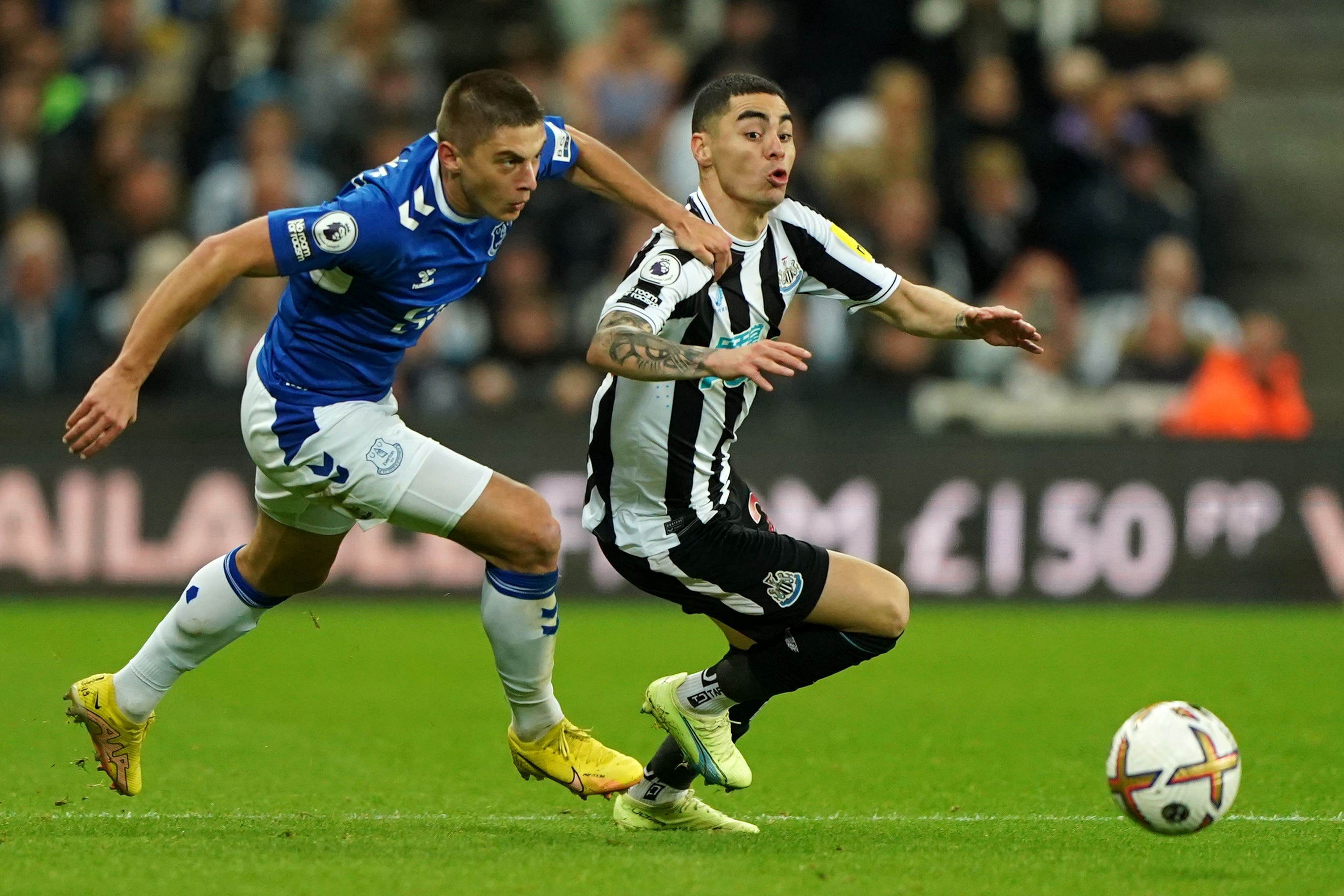 Newcastle head coach Eddie Howe was full of praise for match-winner Miguel Almiron (Owen Humphreys/PA)