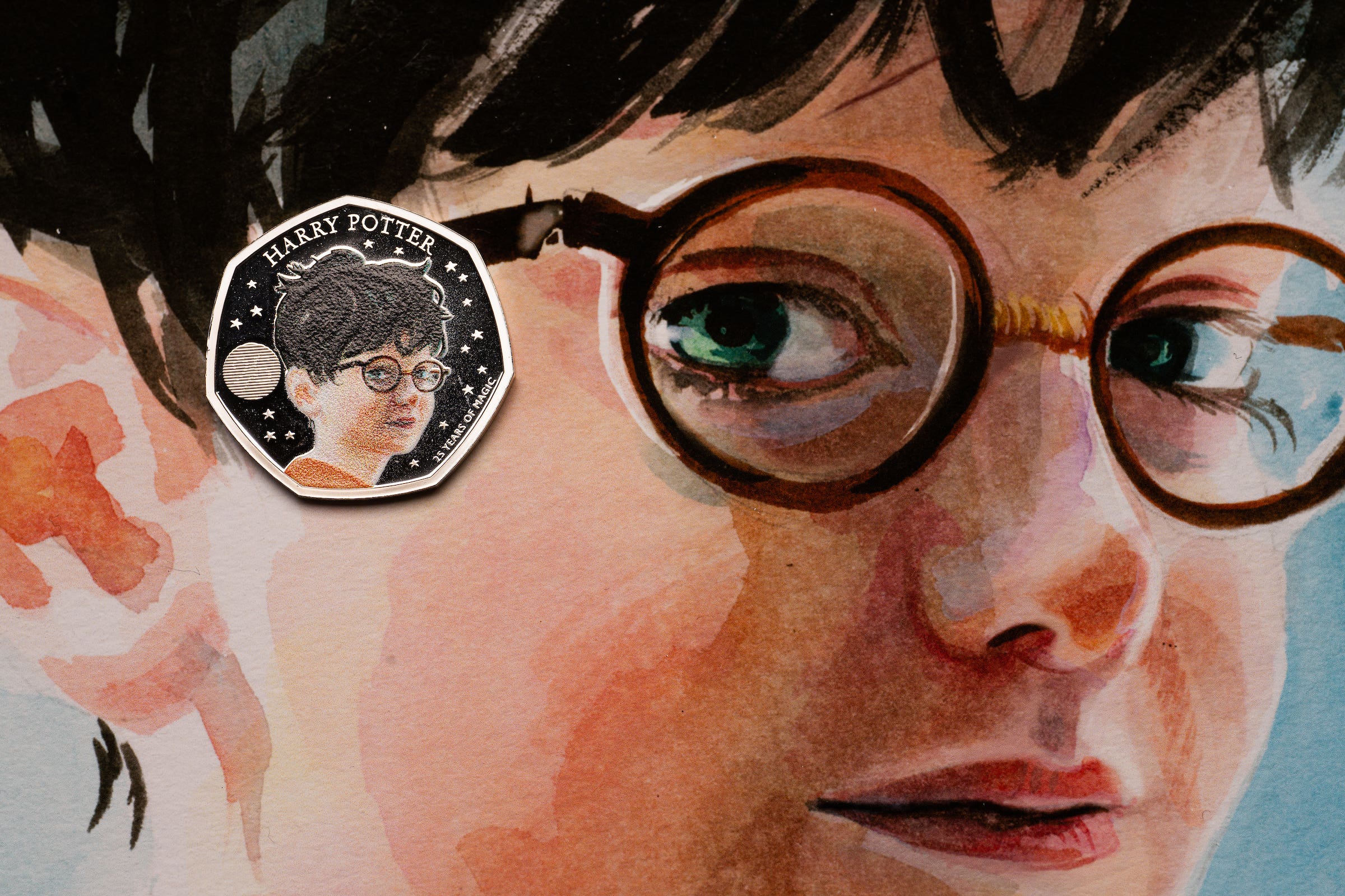 The Royal Mint’s new Harry Potter coin collection will feature portraits of both Queen Elizabeth II and the King (Royal Mint/PA)