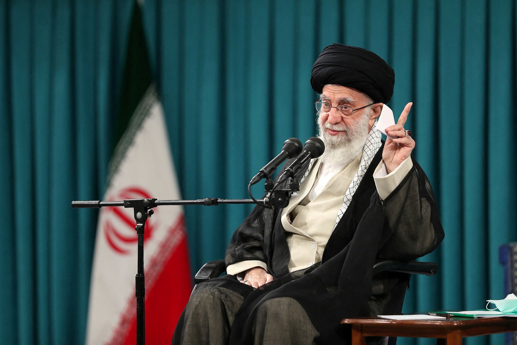 Iran's supreme leader Ayatollah Ali Khamenei