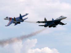 Russian fighter jet ‘released missile’ near RAF aircraft over Black Sea