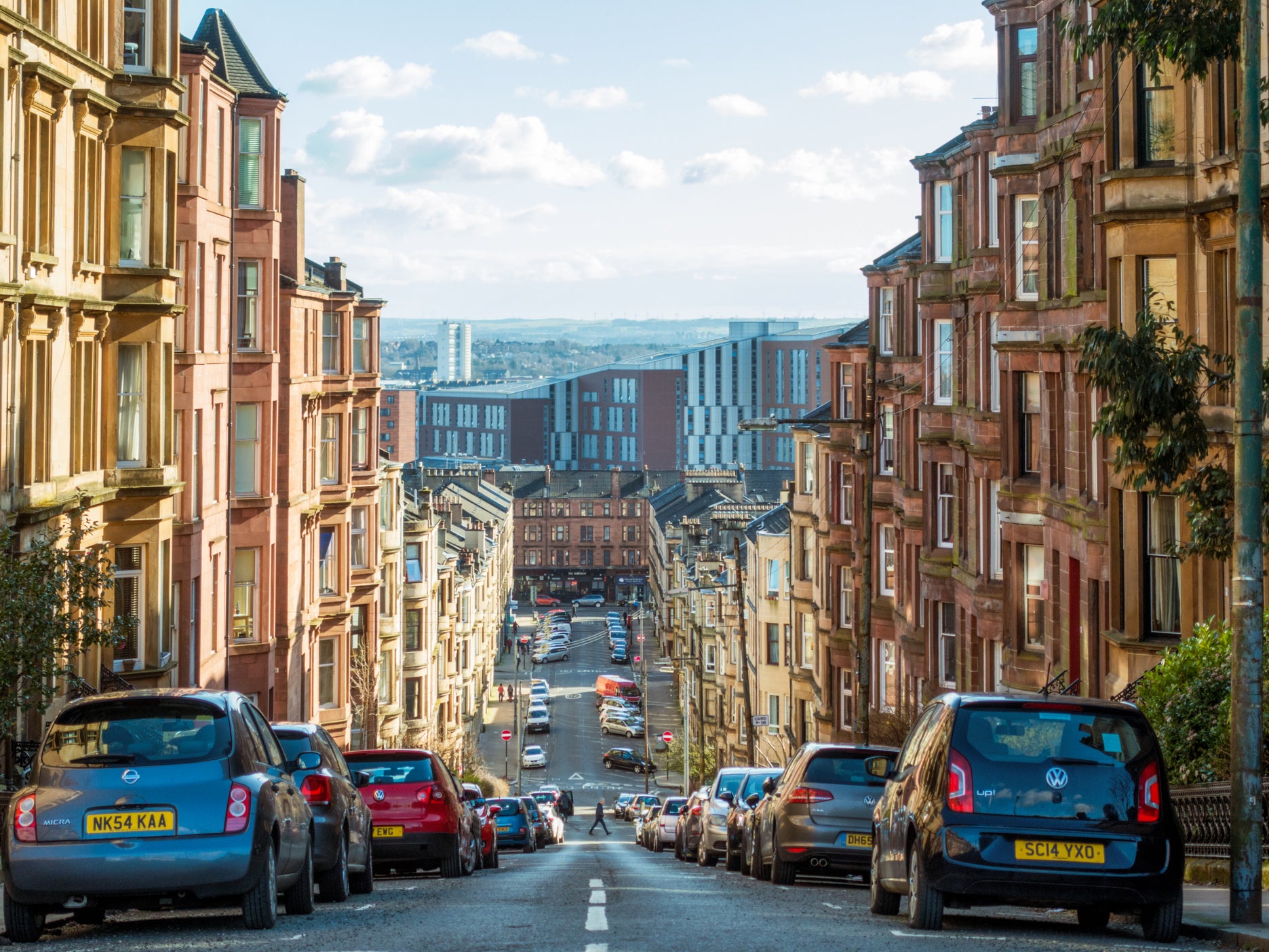 Glasgow has been ranked lowest for ‘greenness’ out of 68 cities in Britain