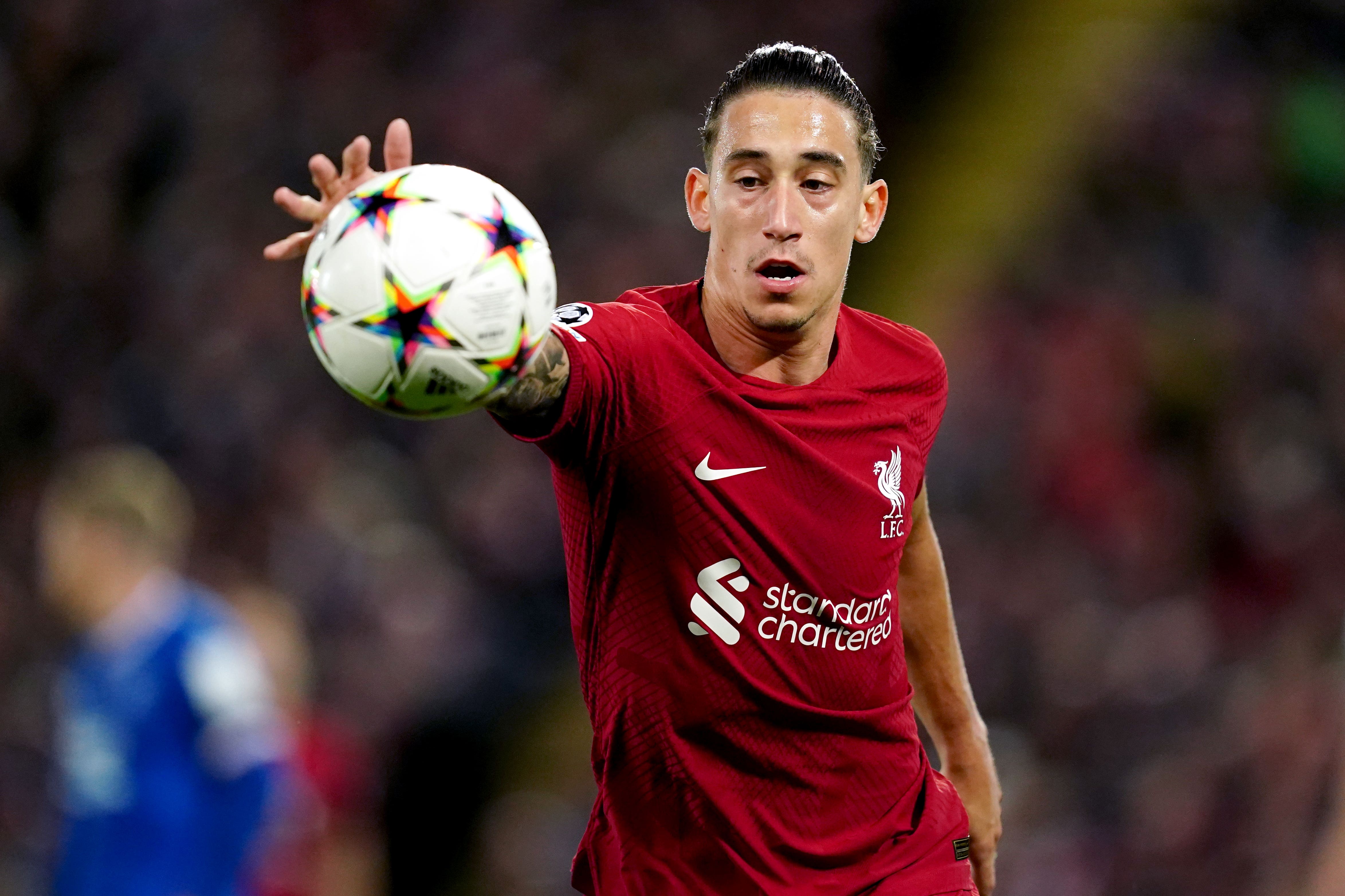 Liverpool left-back Kostas Tsimikas hopes to be able to continue providing the ammunition for striker Darwin Nunez (Martin Rickett/PA)