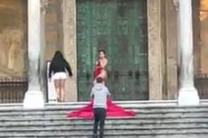 Tourist sparks backlash after posing nude on steps of Italian cathedral: ‘Shameful’