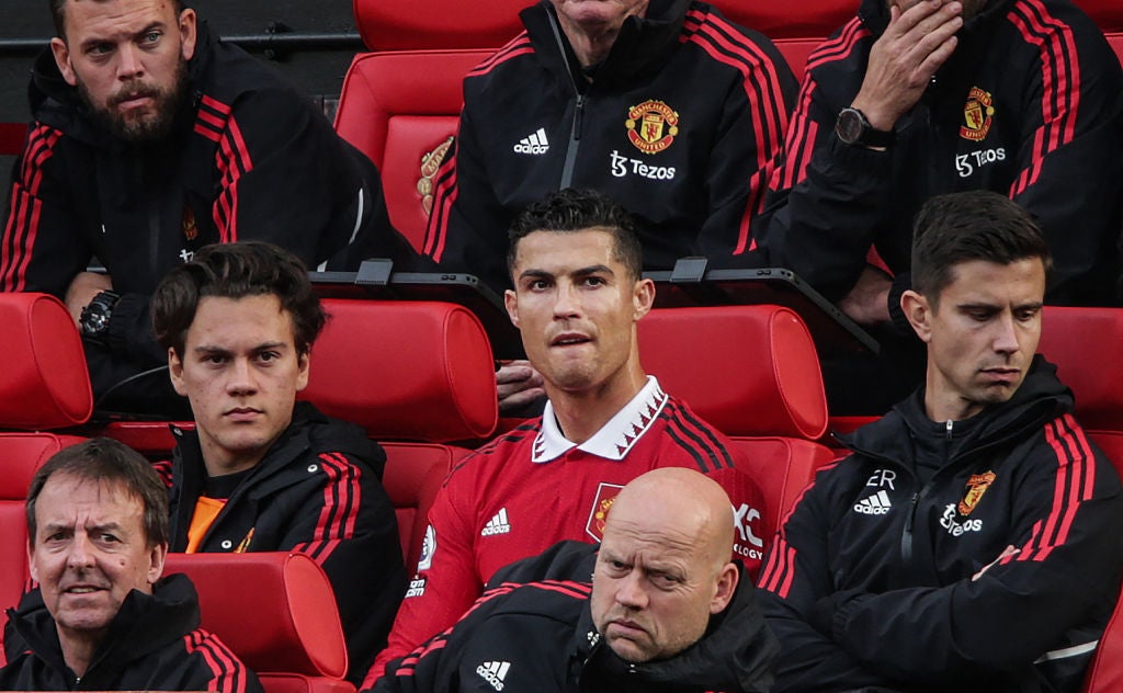 Ronaldo reacted poorly to being left on the bench against Spurs but United have performed better without him