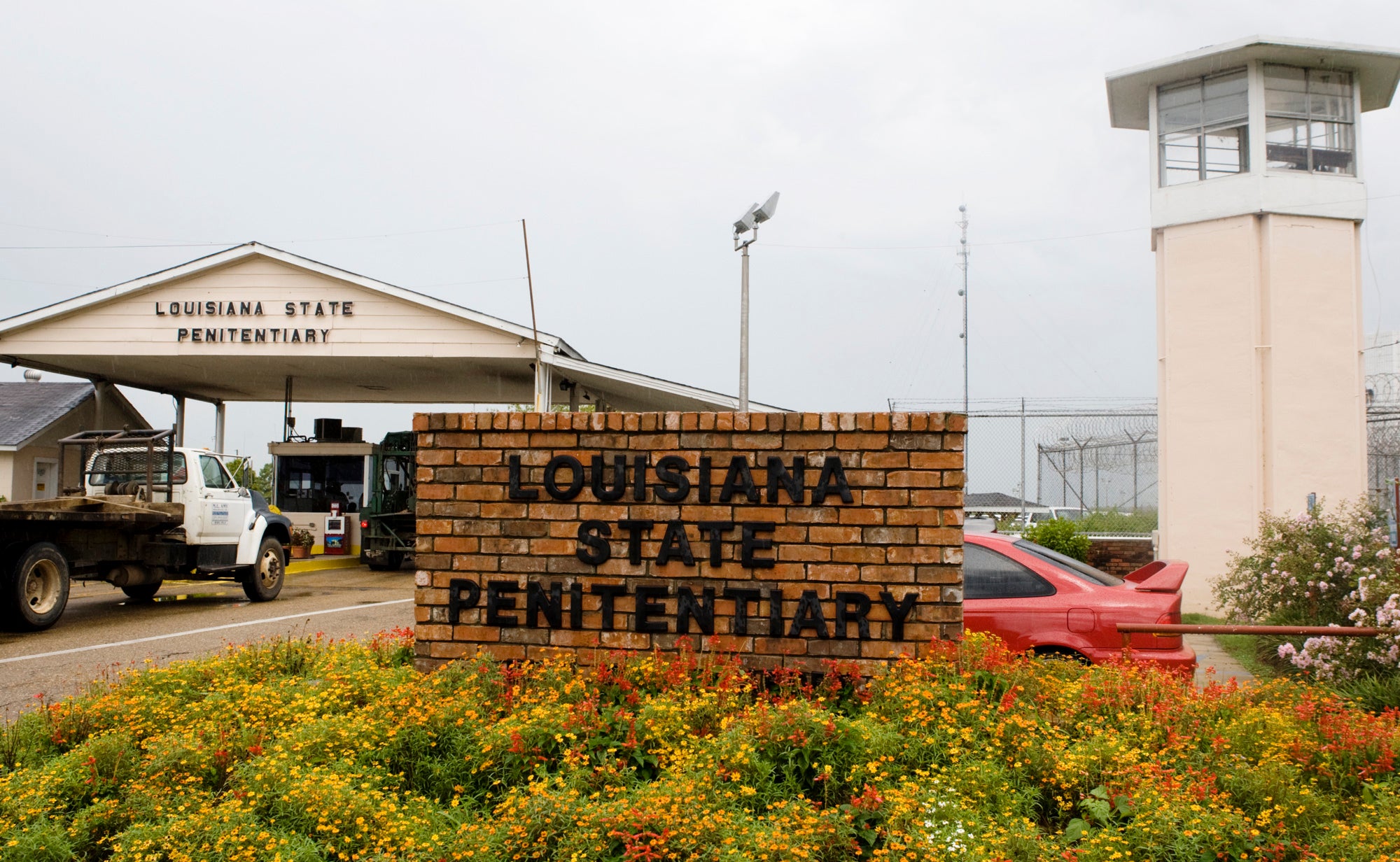 The entrance to Louisiana State Penitentiary, known as Angola, is pictured in 2008.