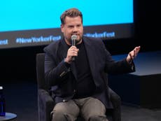 ‘I did nothing wrong’: James Corden tells reporter it’s ‘beneath him’ to care about Balthazar row