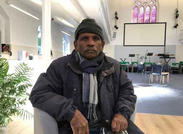 William, 66, who is retired, started coming to the food bank about three months ago