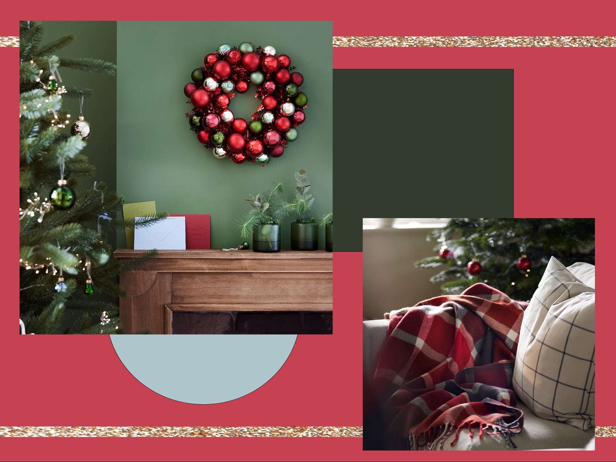 From faux trees and wreaths to baubles and lights, the collection is perfect for festivities on a budget