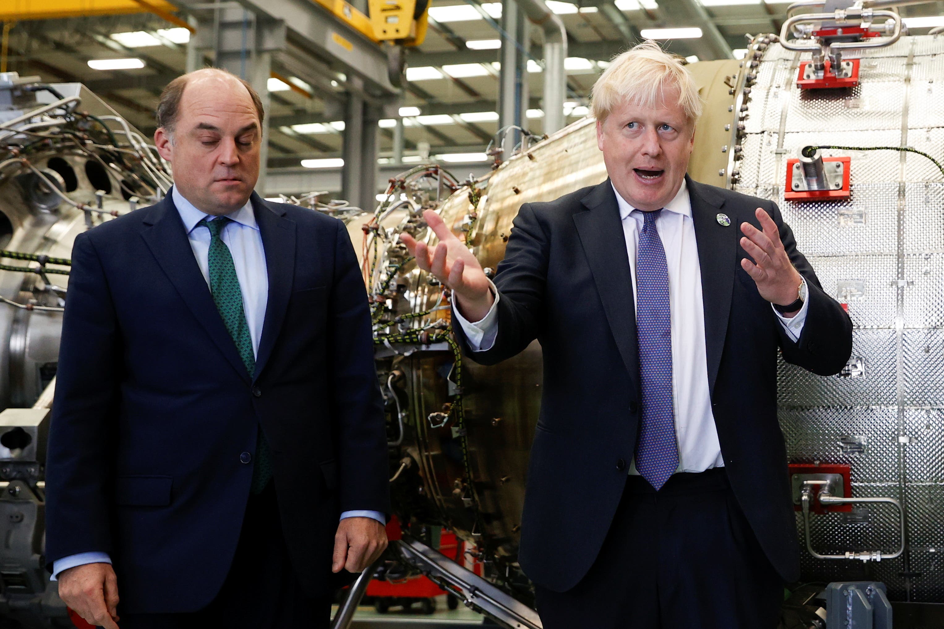 Defence Secretary Ben Wallace is backing former PM Boris Johnson (John Sibley/PA)