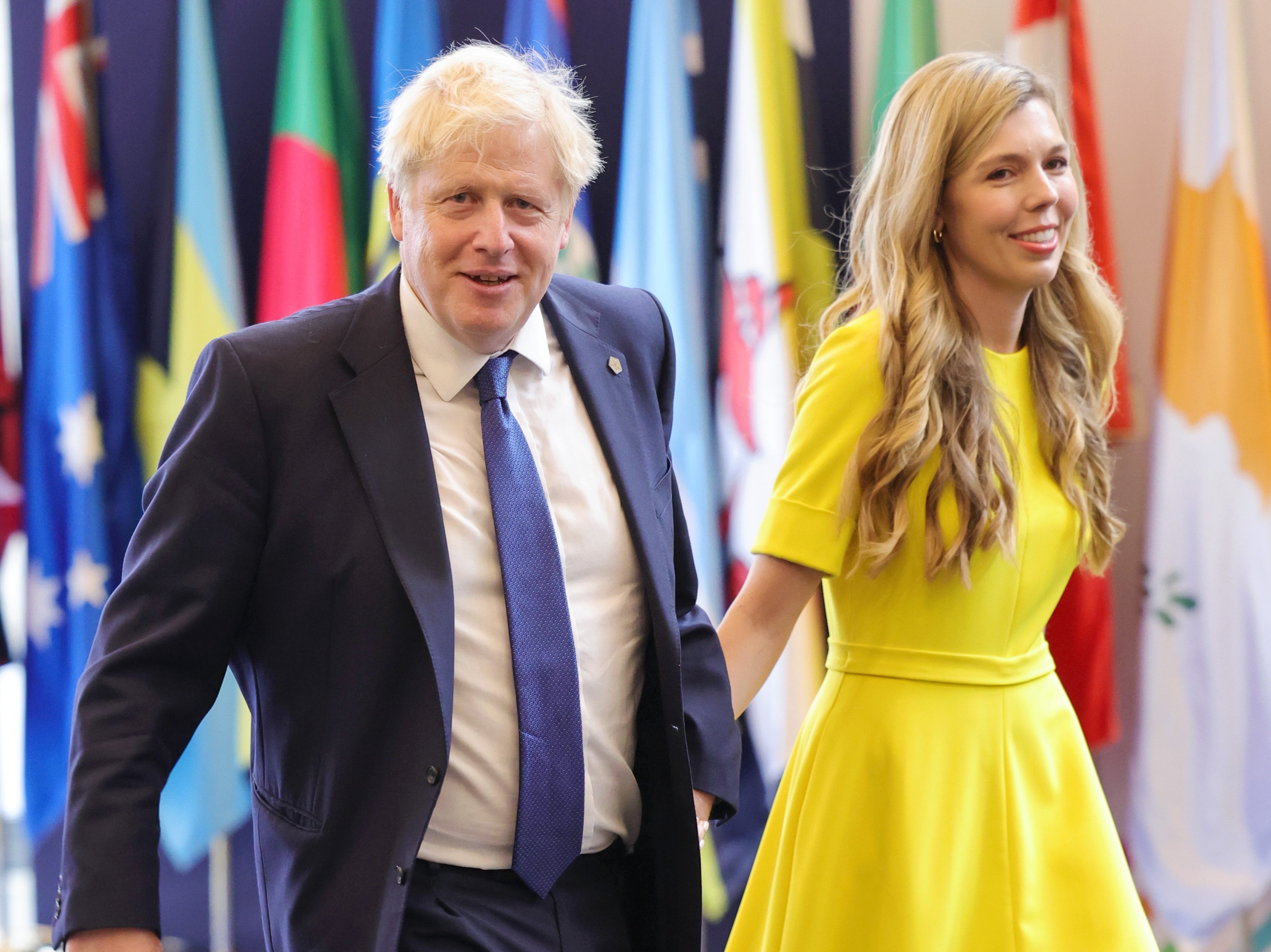 Boris and Carrie Johnson