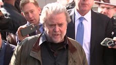 Steve Bannon attacks Biden’s ‘illegitimate regime’ following Jan 6 subpoena sentencing