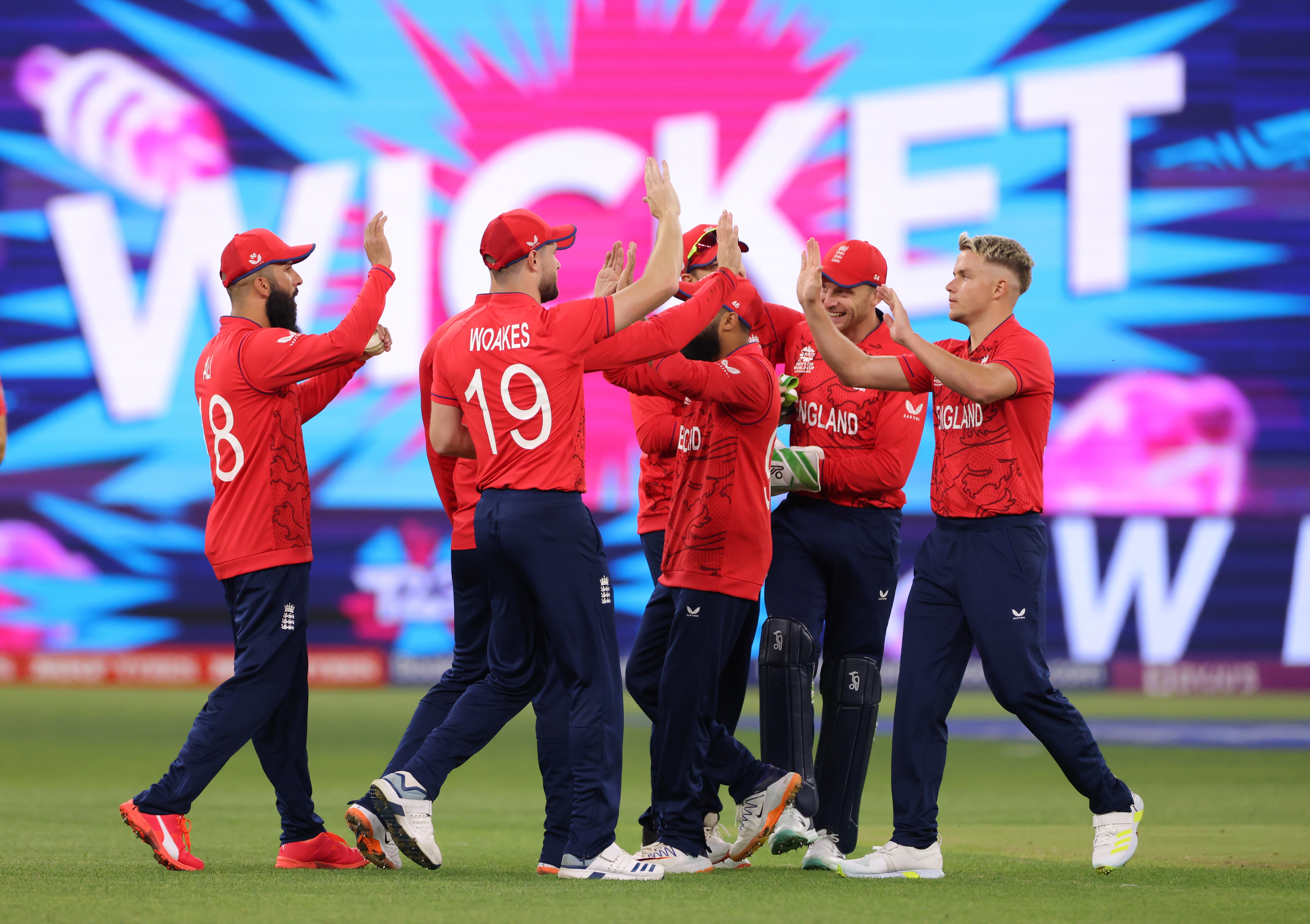 Sam Curran (right) starred with the ball taking five wickets