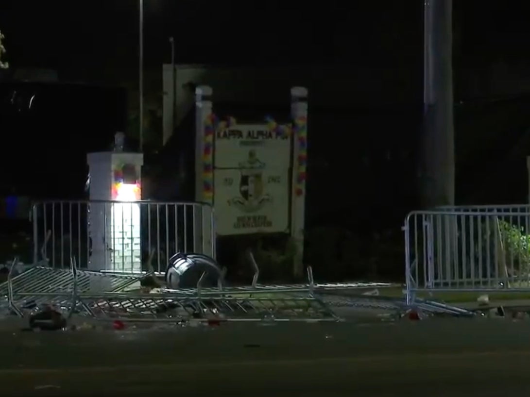 The scene of a shooting near the Southern University campus in Baton Rouge, Louisiana