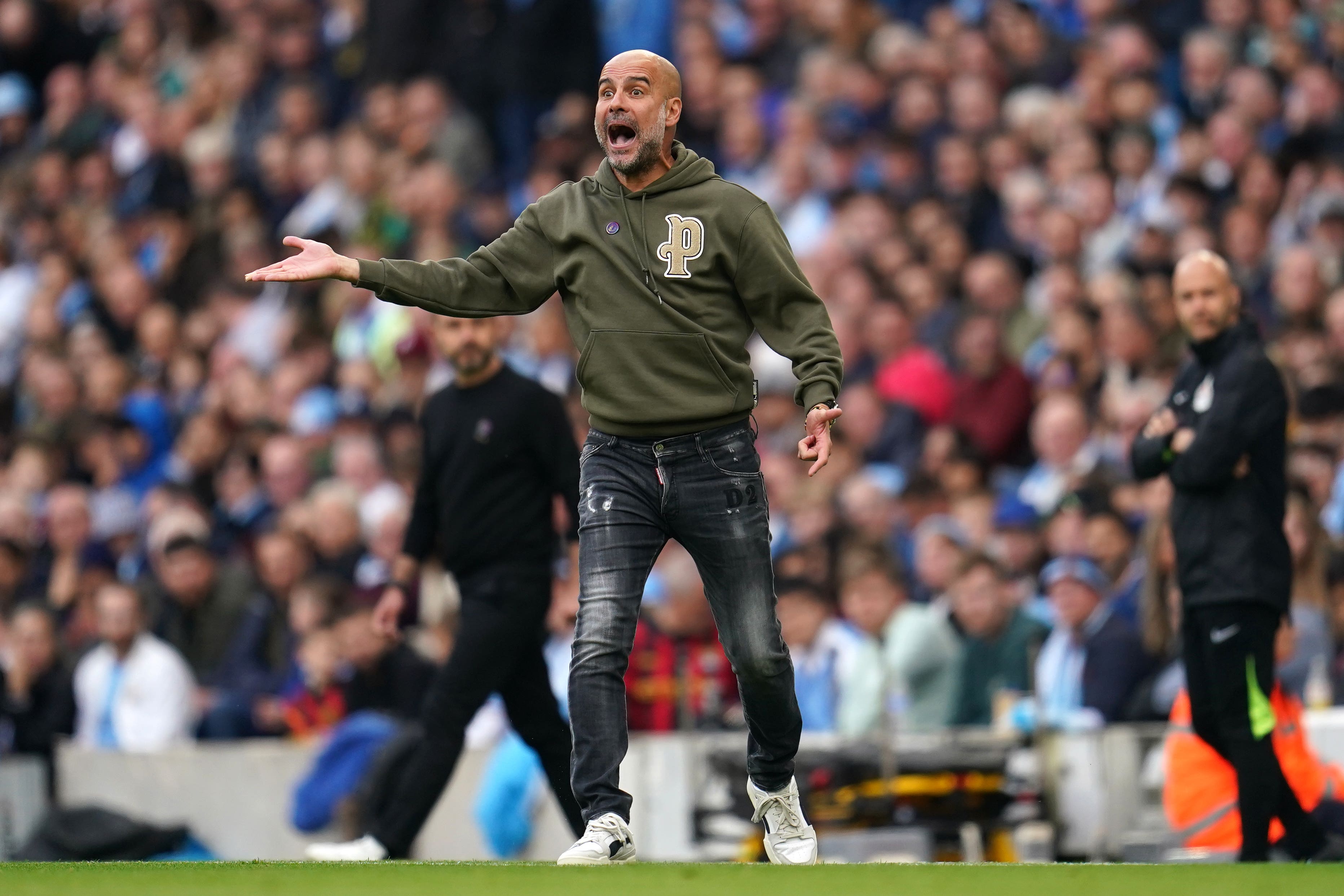 Manchester City manager Pep Guardiola (Nick Potts/PA)